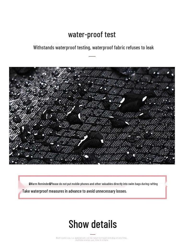 Унисекс Водонепроницаемый Спортивный Рюкзак с Двойными Плечевыми Лямками, Разделением Сухого/Мокрого и Большой Вместимостью для Плавания или Пляжных Мероприятий