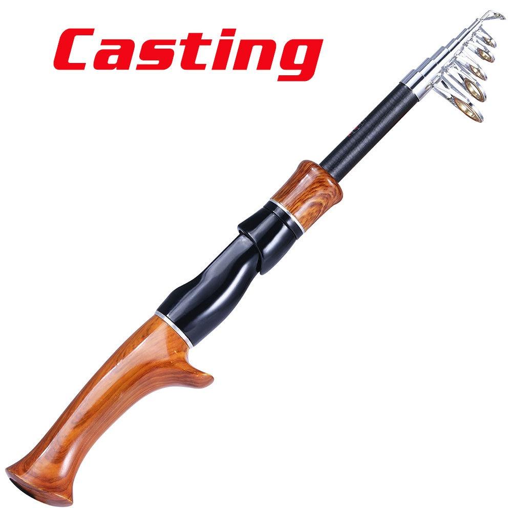 Высокочувствительная телескопическая удочка из углеродного волокна, 1,6 м, сверхтвердая профессиональная литейная морская удочка, снасти