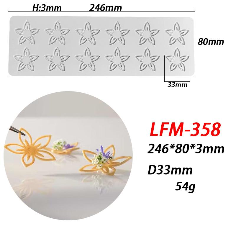 Лист Круг Кольцо Сахар Переворачивание Кружевная Подкладка Ветки Деревьев Овощ Западная Еда Украшения Молекулярная Кухня Выпечка Силиконовая Форма