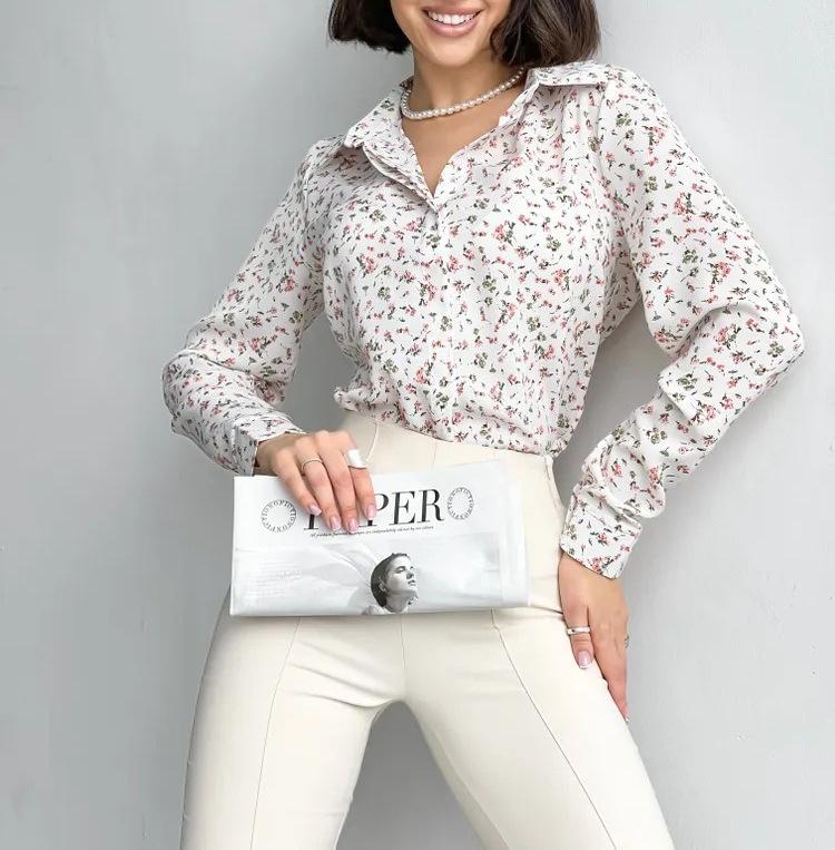 Европейско-американская приталенная рубашка с длинным рукавом: Элегантный и современный