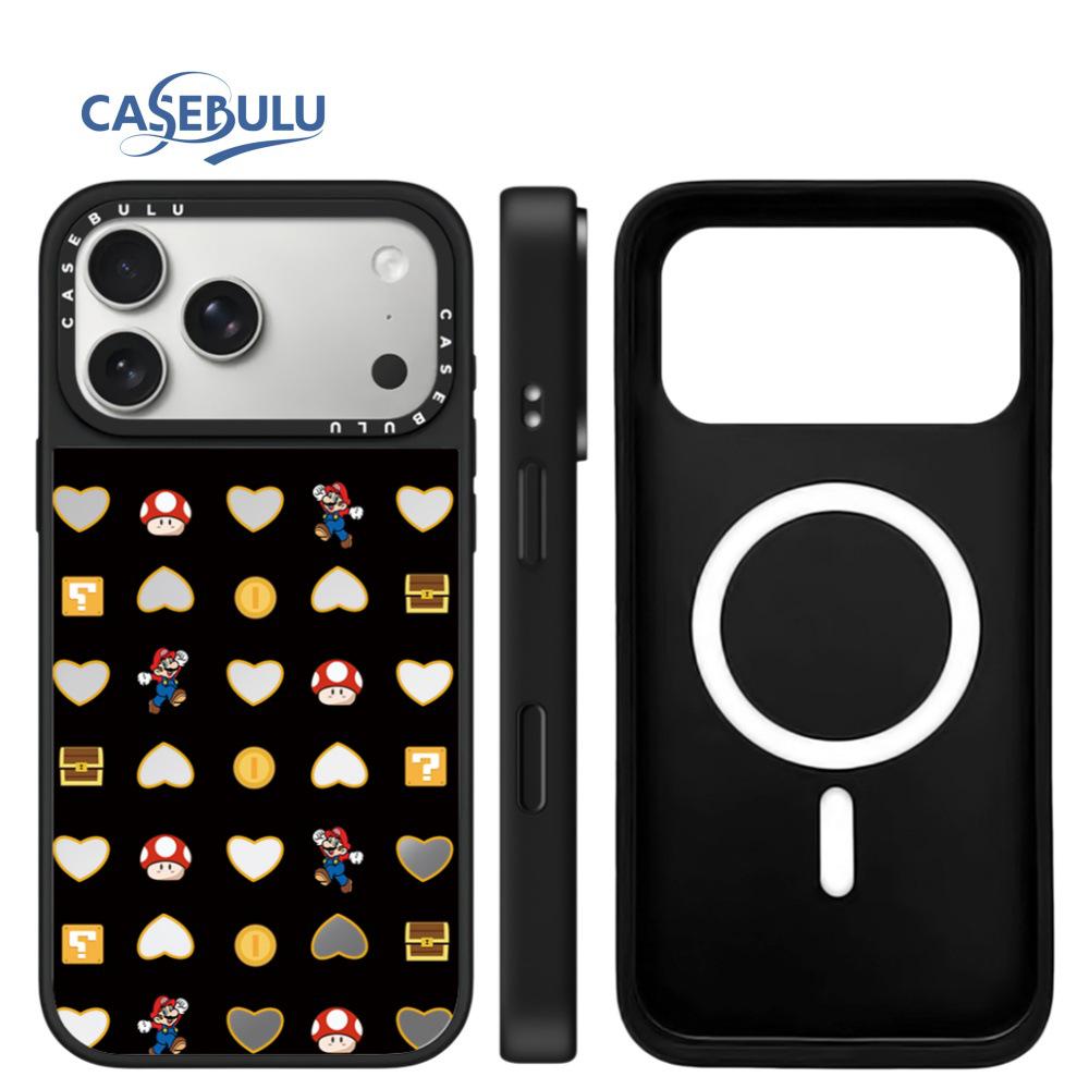 Зеркальный чехол в форме сердца с KT Cat для iPhone 15/16/17 Pro Max