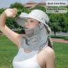 Face Cover Solar-Powered Fan Hat Large Brim Fisherman Hat Fashion UV Protection Hat  Gardening