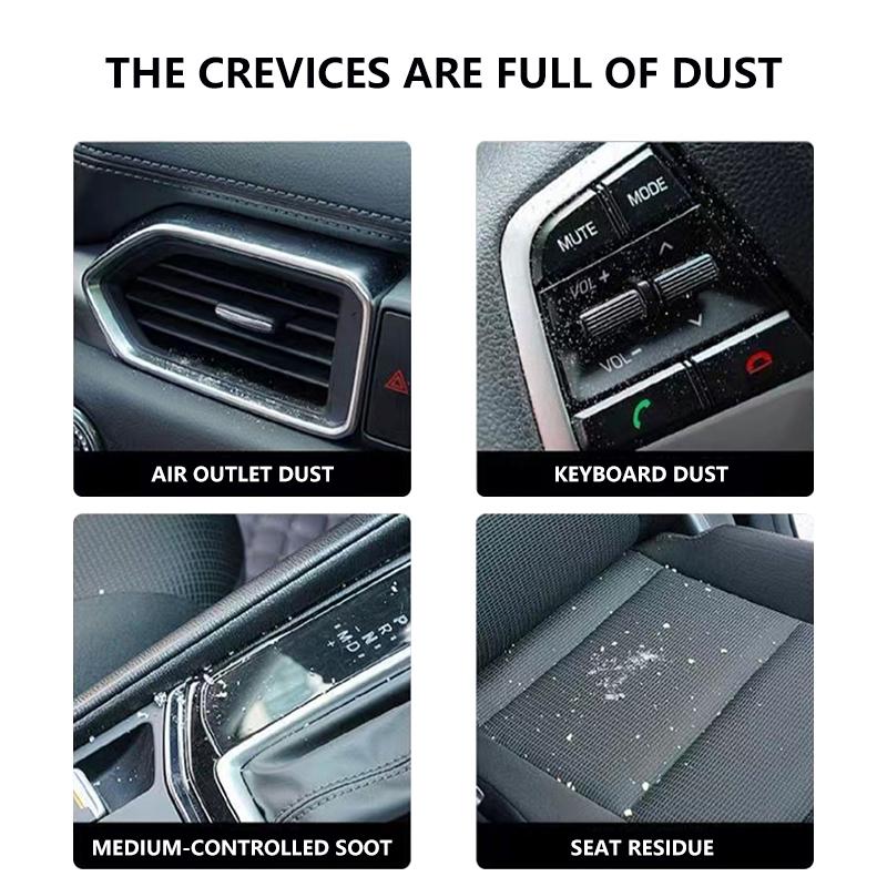1/2pcs Car Crevice Dust Removal Artifact Brush Cleaning Brush Too For Tesla Model 3 Model X S 2016-2020 Decals TM3 TMX TMS Decal