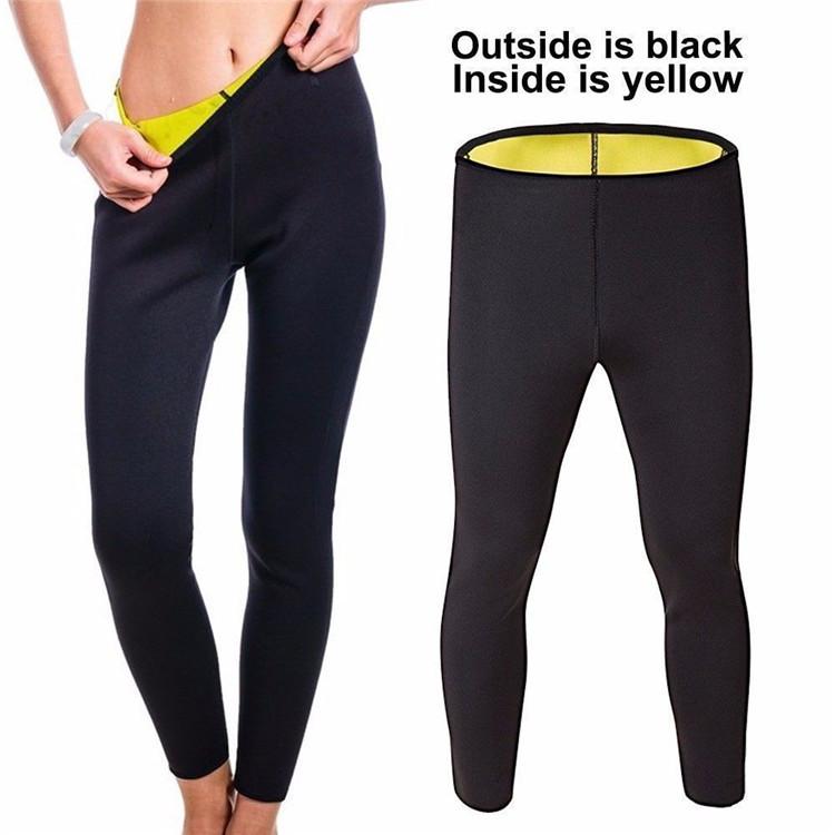 Женские брюки для сауны, термоспортивные леггинсы, неопреновый формирователь тела, корректирующее белье для тренировок, тренажерный зал, фитнес, спортивная одежда, брюки для похудения, компрессионный костюм для сауны с высокой талией