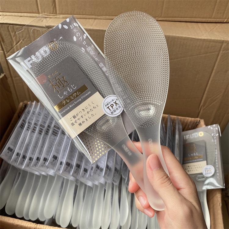 Японская вертикальная антипригарная ложка для риса, прозрачная бытовая лопатка для риса, рисоварка, ложка из смолы для пибимпаба.