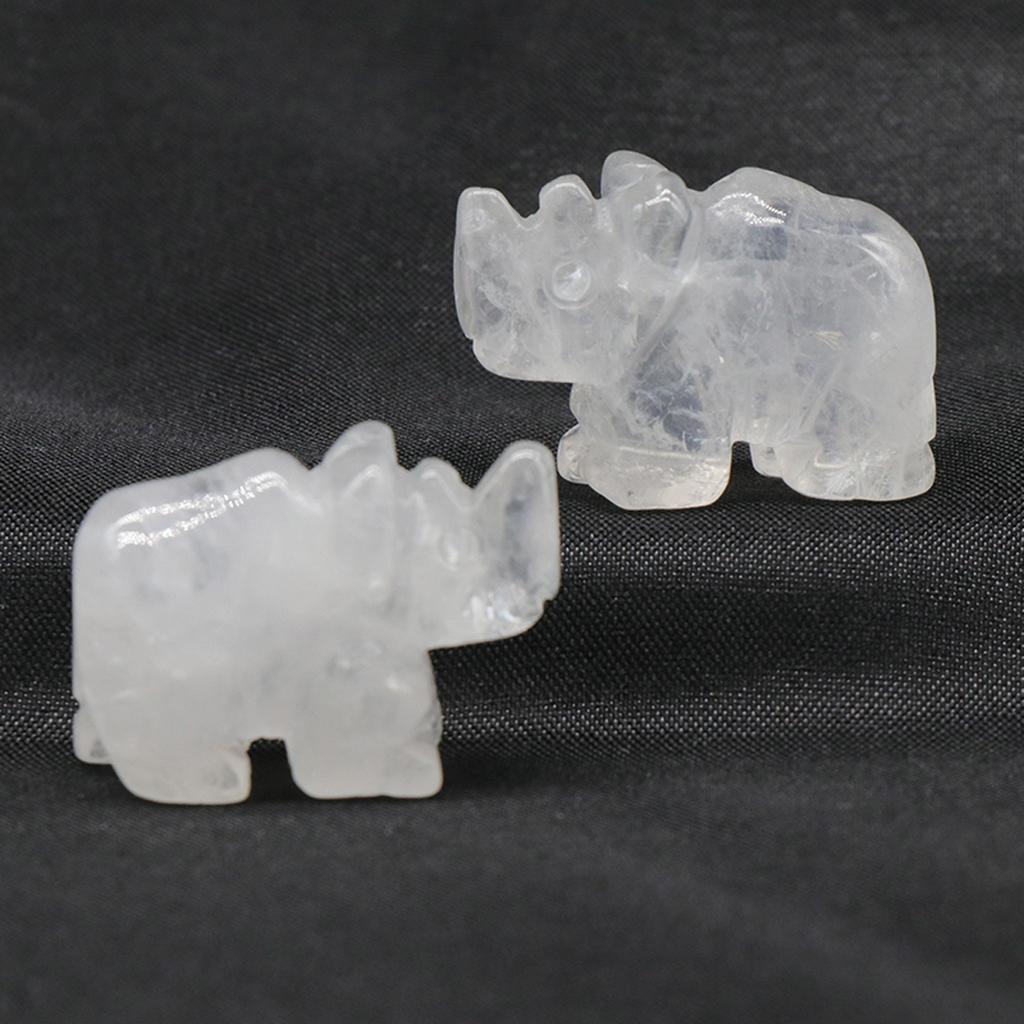 1 шт. статуя носорога натуральные камни розовый кварц резные фигурки животных целебные кристаллы декор комнаты драгоценный камень ремесло брелок