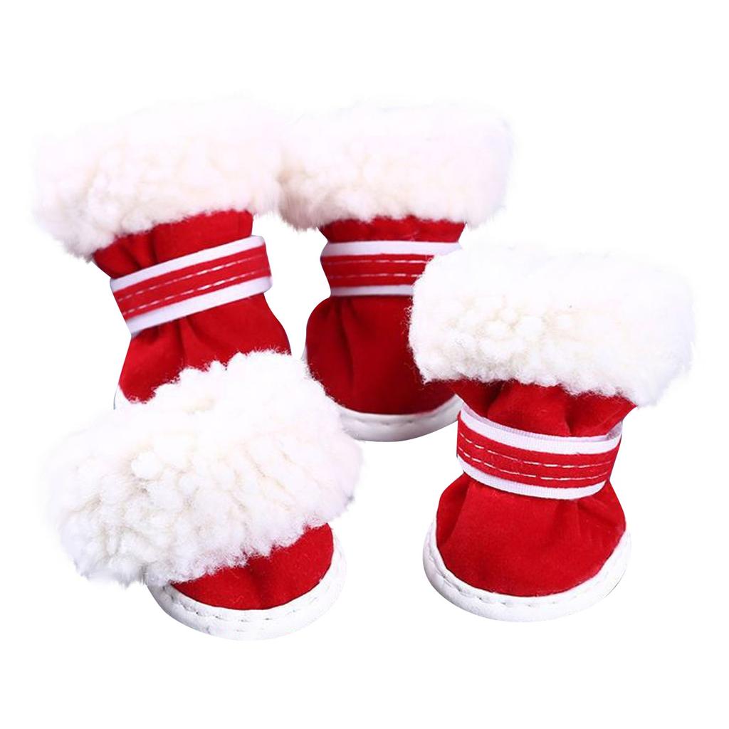 Теплая обувь для домашних животных Зимние милые зимние сапоги Хлопковая обувь Товары для животных