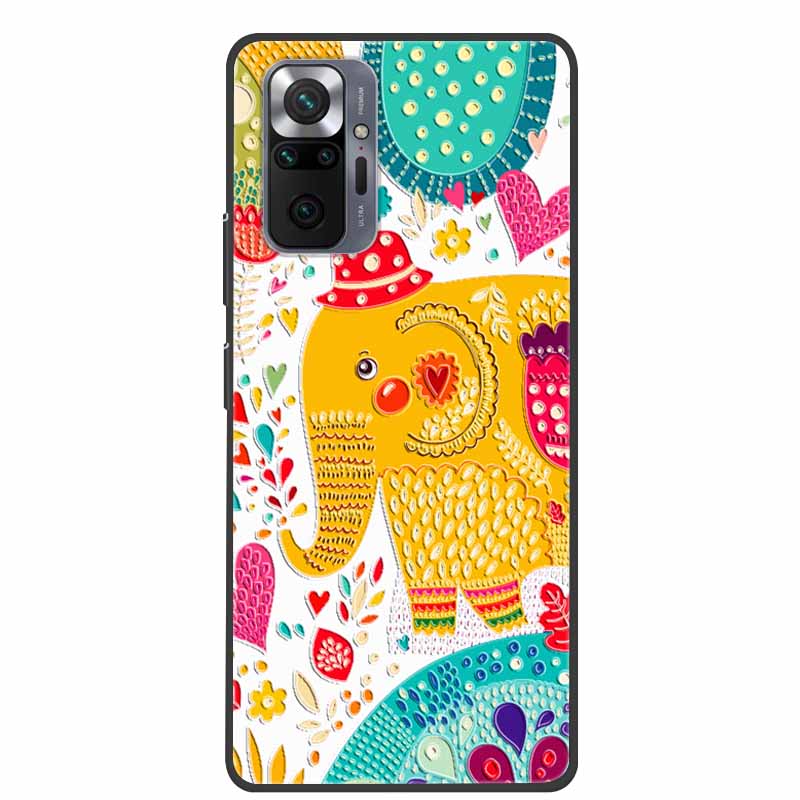 Чехол для телефона Redmi Note 10 Pro, 3D тиснение цветами, задняя крышка для Xiaomi Redmi Note 10S 10 4G 5G, силиконовый мягкий чехол-накладка с цветочным узором