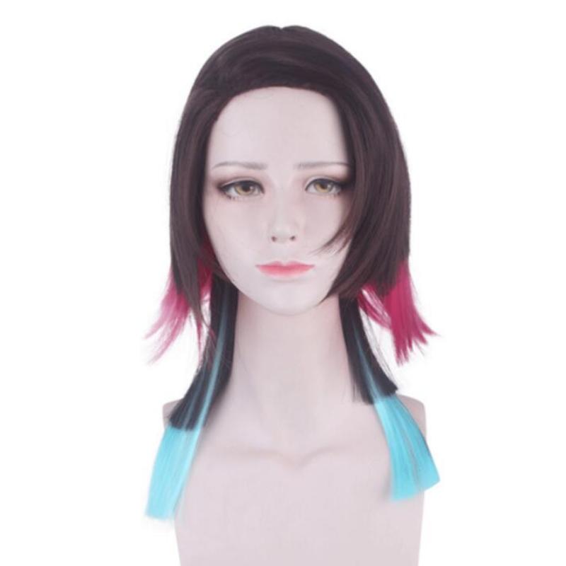 Аниме 28 см короткий парик косплей Demon Slayer Kimetsu no Yaiba Enmu костюм для мужчин и женщин термостойкие синтетические волосы вечерние парики