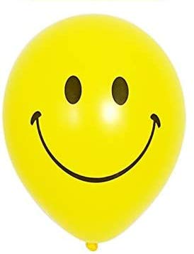 12 дюймов желтые шары с улыбкой украшения для дня рождения шары с принтом улыбки 25 штук