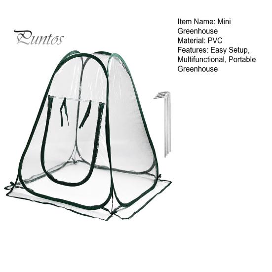 Мини-теплица, переносной укрытие для цветочного горшка, крытый, открытый, солнечный, складной, из прозрачного ПВХ, для защиты от холода и заморозков