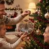2D Flat Xmas Hanging Decor Shiny Christmas Tree Decor Festival Supplies Sun Catcher  Party