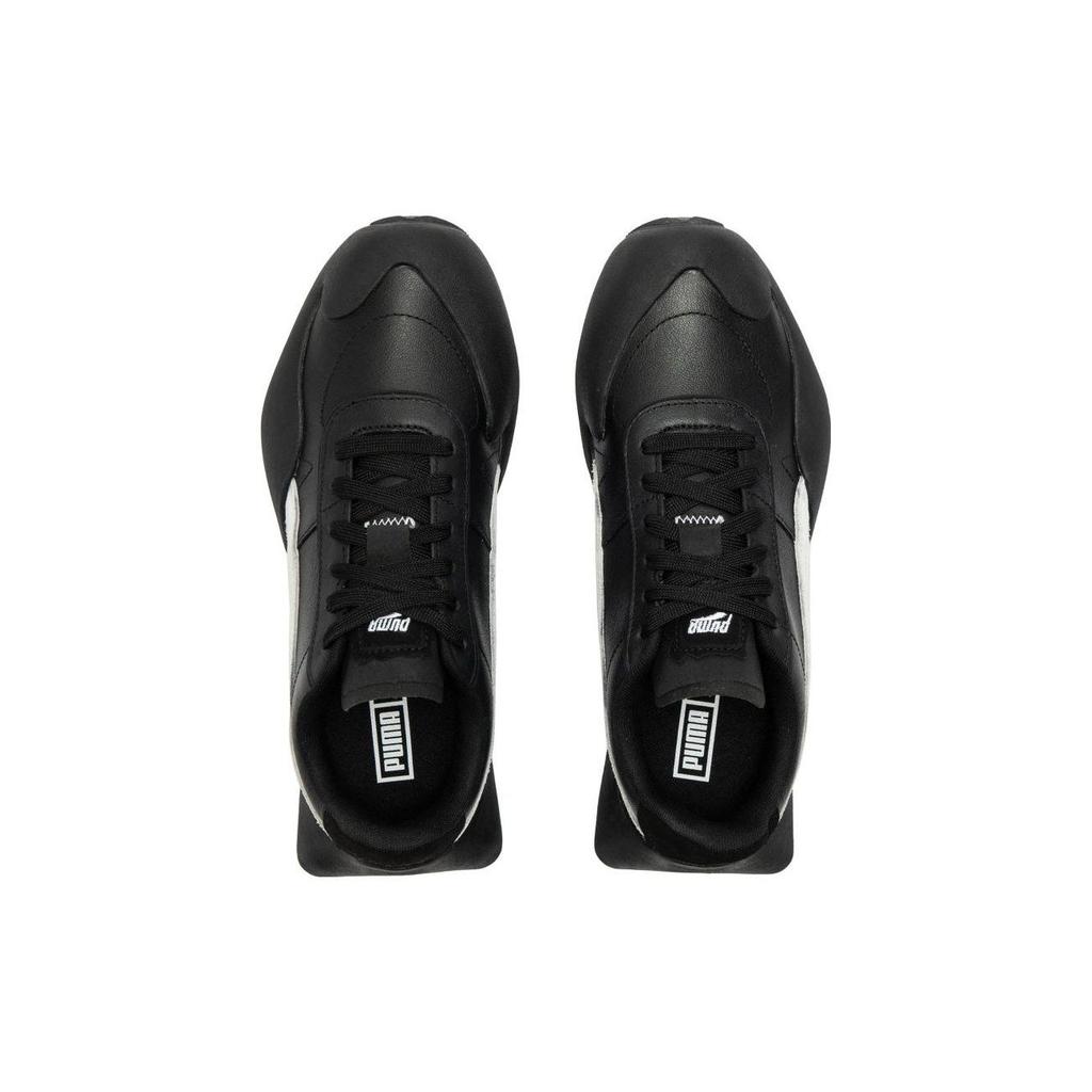 Puma Vaderon Clean Кожаные Спортивные Низкие Кроссовки для Повседневной Носки Унисекс Кроссовки Черные 394615-01