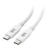 Кабель USB4 40 Гбит/с Cable Matters 240 Вт 40 Гбит/с USB Дисплей Thunderbolt Совместимый с и Surface Pro Белый - 0,8 м, [Видео 8K@60 Гц / 4K@240 Гц, Зарядка,