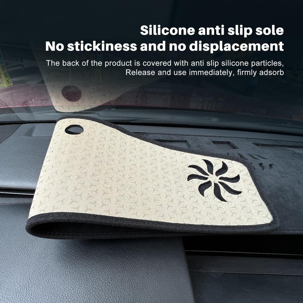 KUNGKIC Dashboard Sun for Lexus RC and RC200t F Sport Version L Cover, Protection, Non-Reflective, Black, 2015-2023 RC300, RC350, RC300h, (Right-Hand