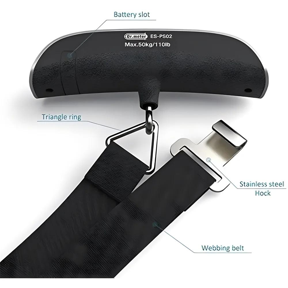 50кг-110фунтов Цифровые электронные весы Ручная кладь Покупки Рыбалка Путешествия Багаж и сумки На открытом воздухе Супермаркет