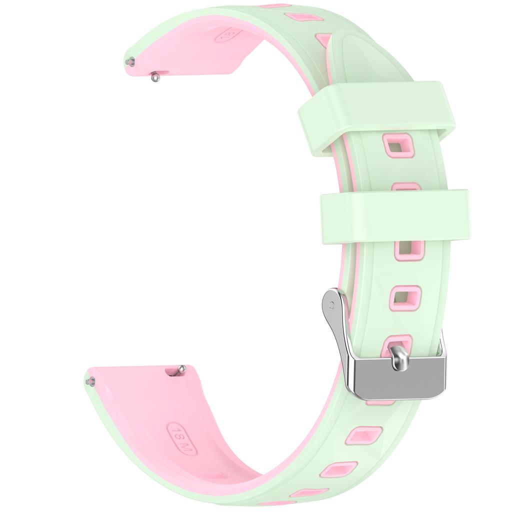 18mm Pattern Design Silicone Strap for Huawei Watch GT 6 / 5 / 4 41mm / Garmin Venu 3S Adjustable Watch Band