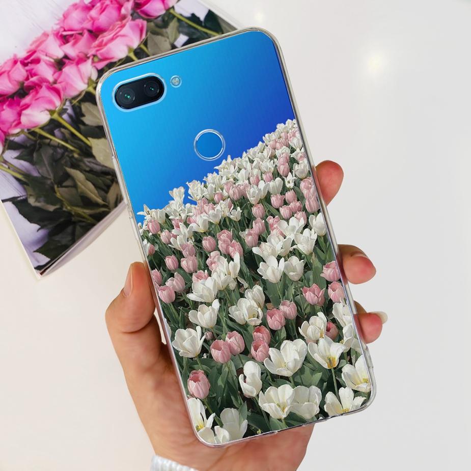 Чехол для Xiaomi Mi 8 Lite Милый Расписной Чехол Прозрачный Силиконовый Чехол для Телефона Для Xiaomi Mi 8 Lite 8Lite Задняя Крышка 6.26'' Fundas Coque