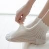 Летние носки женские, сетчатые, тонкие, дышащие, черные, белые, серые, короткие носки, милые, для девочек, однотонные, низкие носки до щиколотки