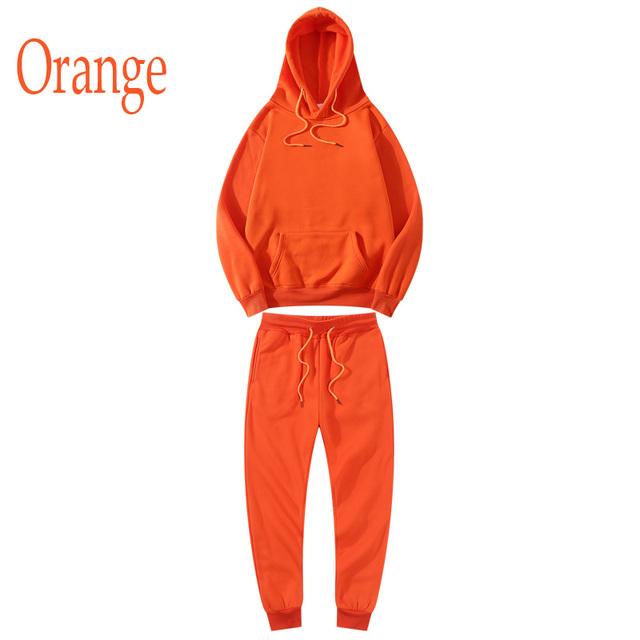 Женские спортивные комплекты Женские толстовки + брюки Спортивные штаны для бега Зимний флисовый спортивный костюм Толстовка Пуловер Мода