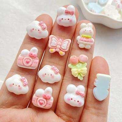 Маленькая камера-кролик Креативные ручные DIY Сливочный клей Смола Мелкие аксессуары Материалы для ювелирных изделий