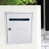 21.7x30x7cm Outdoor Wall Mailbox with Lock Waterproof Envelope Box Home Office Business Large