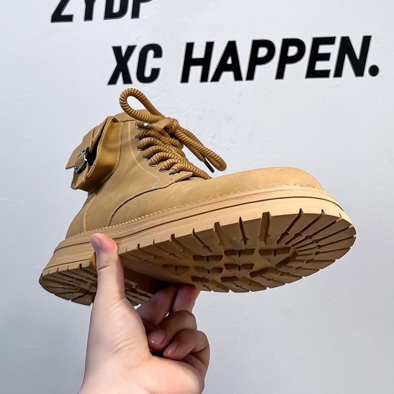 Martin boots men's 2024 new high-top rhubarb boots retro and old thick-soled tooling boots versatile boots 7779-A