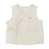 MIKI HOUSE Reversible Short-Sleeved Vest, Made In Japan, for Boys and Girls, Newborn, Baby Clothes, White, Sizes 50-70cm, Product Number: 40-5718-685