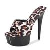 Series 15cm Heel 4.5cm Platform Ladies Fancy Sandal Heels Sandals for Women Fashion Sandals Shoes Slippers LFD