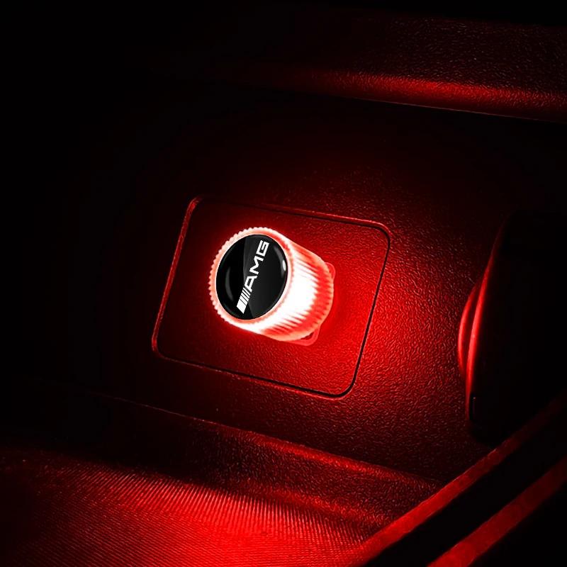 AABIH1 Car Emblem USB Atmosphere Light Portable Car Mini LED Lamp Caps Stickers For Mercedes-Benz C320 CL55 CL600 CL65 C240 C280 C320