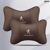 Compatible Headrest & Lumbar Support Cushions, Neck Pillows, and Interior Emblems for Peugeot 408, 4008, 2008, 508L.