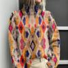 XS-6XL Разнообразие опциональных новейших рождественских свитеров-верхней одежды в стиле кэжуал с абстрактным принтом 2025 года