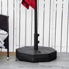 Black Parasol base, octagonal parasol stand, parasol holder, stand for parasols with 38/48mm tube diameter, for balcony, terrace, garden