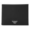 Armani Wallet Y4R165 Y138E 81072 Eagle Plate Black Bi-fold [Used]