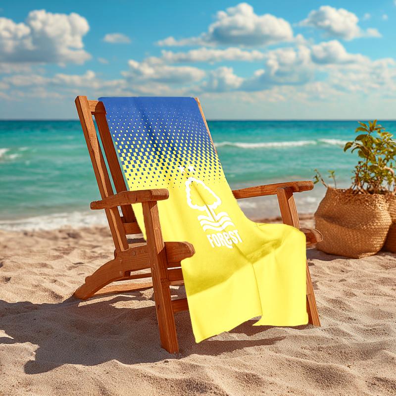 1pc Forest F.C Beach Towel, Comfortable and Thick, and Swimming/Bath/Picnic/Camping Towel, Suitable for Seaside Beaches