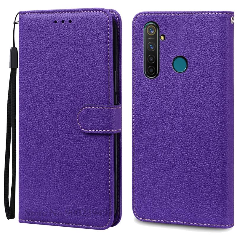 Для Realme 5 Чехол-кошелек из кожи Чехол для Realme 5 Pro Чехол Мягкий силиконовый флип-чехол Для Realme 5i Чехол Coque Fundas Shell