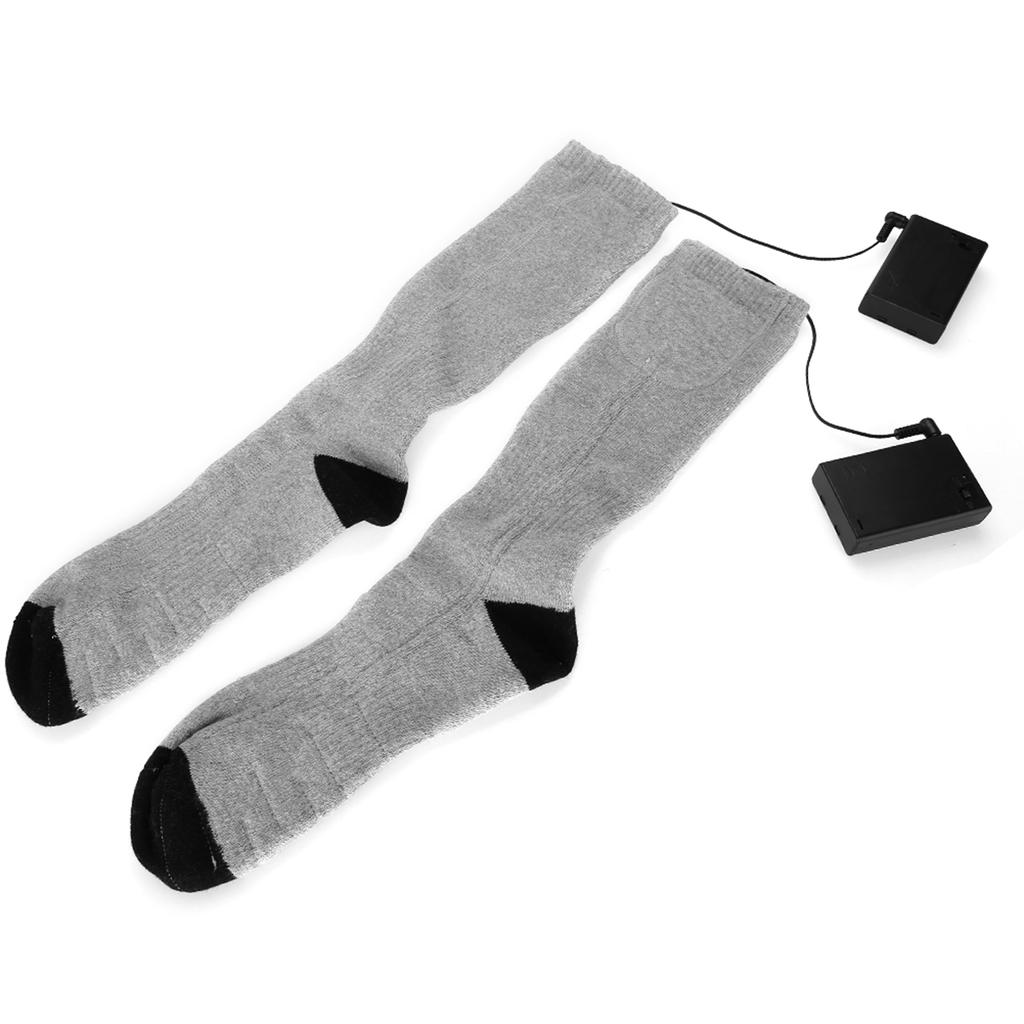 Electric Heating Socks Men Womens Battery Thermal Cotton Warming Winter Socks