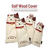 Maneki Neko Golf Wood Club Cover Set: Waterproof PU Covers for 1, 3/5 Woods, UT Clubs - 3/4 Pieces