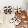 Youth style shoes Soft Sole Anti-Slip Princess Style Toddler Shoes With Cartoon Rabbit Design Magic Tape Girls Age 1-3 Years