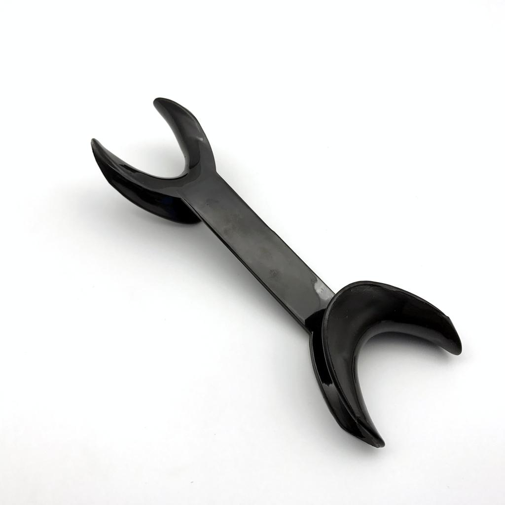 4 шт., стоматологический двуглавый Т-образный внутриротовой ретрактор для щек, открывалка для губ, черный стоматологический ретрактор, открывалка для рта