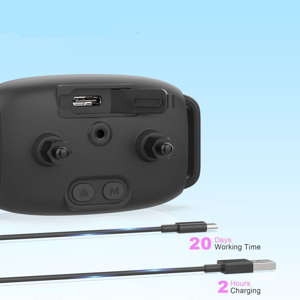 Умный ошейник от лая для собак, перезаряжаемый Type-C, вибрационный, Stop Bark Collar, Прекращение лая