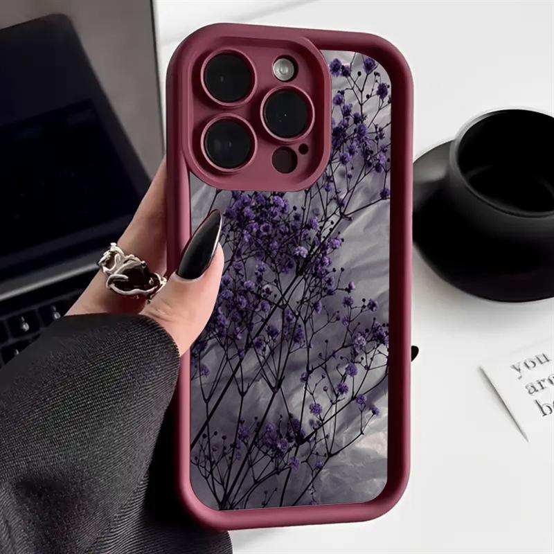 Мечтательный Розовый Чехол с Цветением Сакуры для Серии iPhone 17 16 15 14 13 12 11 Pro Max Plus