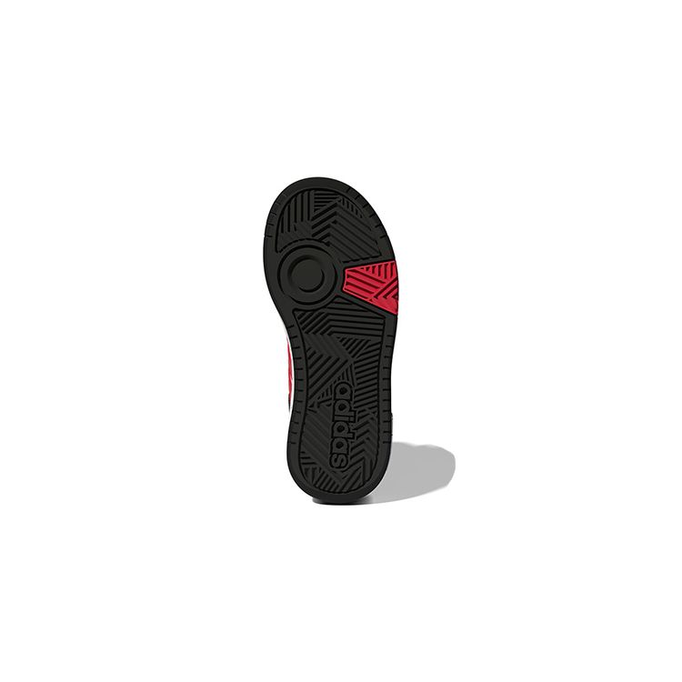 adidas Обручи Mid J Black White Ярко-красные детские кроссовки Cloud-White Core-Black HR0227