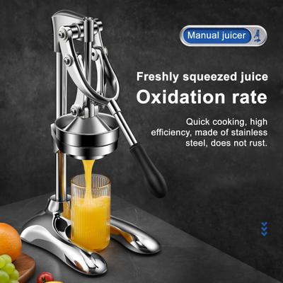 Ручная цитрусовая соковыжималка Сверхпрочная соковыжималка для лимона Нержавеющая сталь Пресс для сока лайма Неэлектрическая соковыжималка для фруктов
