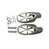 2X Stainless Motorcycle Foot Pedals Footrest 8Mm Pegs Dirt Bike For Suzuki Honda