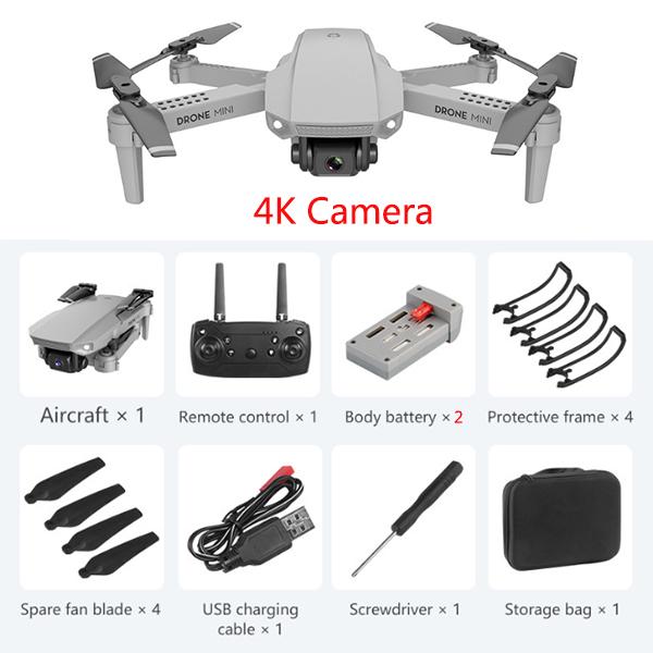 Обновление E88 Clone Mirage 5 Pro HD 4k / 1080P / 720P Камера Квадрокоптер Новейший RC Квадрокоптер с дистанционным управлением FPV Квадрокоптер Бесплатная сумка для хранения