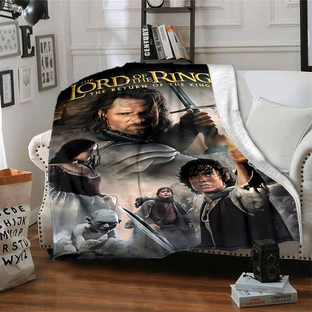 1pc Middle-earth The Return of the King Flannel Blanket Soft Warm Throw for Home, Office, Travel, All-Season Cozy Bedding Gift L1440