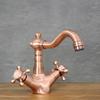 Rose gold COPPER 1 low free-standing washbasin tap