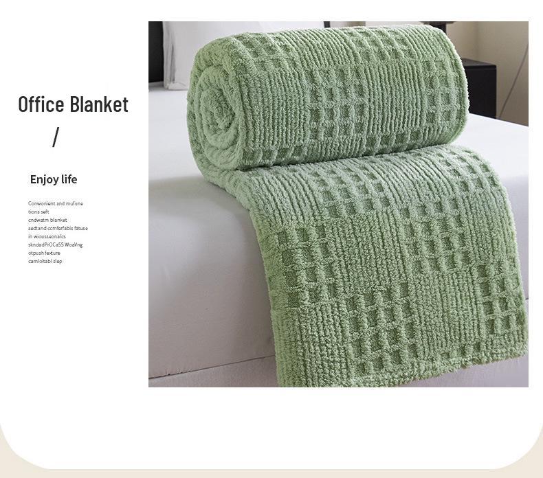 Таффета Однотонное Флисовое Вафельное Жаккардовое Одеяло - Многофункциональное Покрывало и Одеяло для Сна.