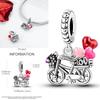 Charms Plata De Ley 925 Devil's Eye Infinity Eternal Symbol Dragonfly Positioning Buckle Charms Fit Women DIY Jewelry